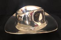 Stainless Steel Cowboy Hat Chip and Dip 202//132
